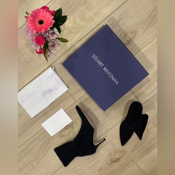 NIB Stuart Weitzman Axiom Sock boots 70mm US 8 EU 38.5 - Picture 1 of 13